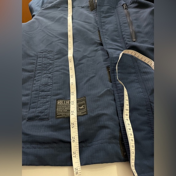 Hollister Men's Blue Hooded Jacket Size Medium - Picture 9 of 10